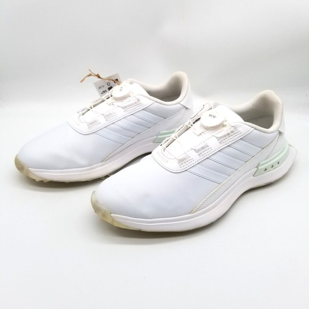 Adidas Women's S2G BOA‎ 24 Golf Shoes Sz 7.5 White Leather Athletic Outdoor